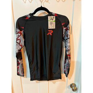 Roar MMA BJJ long sleeve rash guard. It is a compression shirt designed for comb